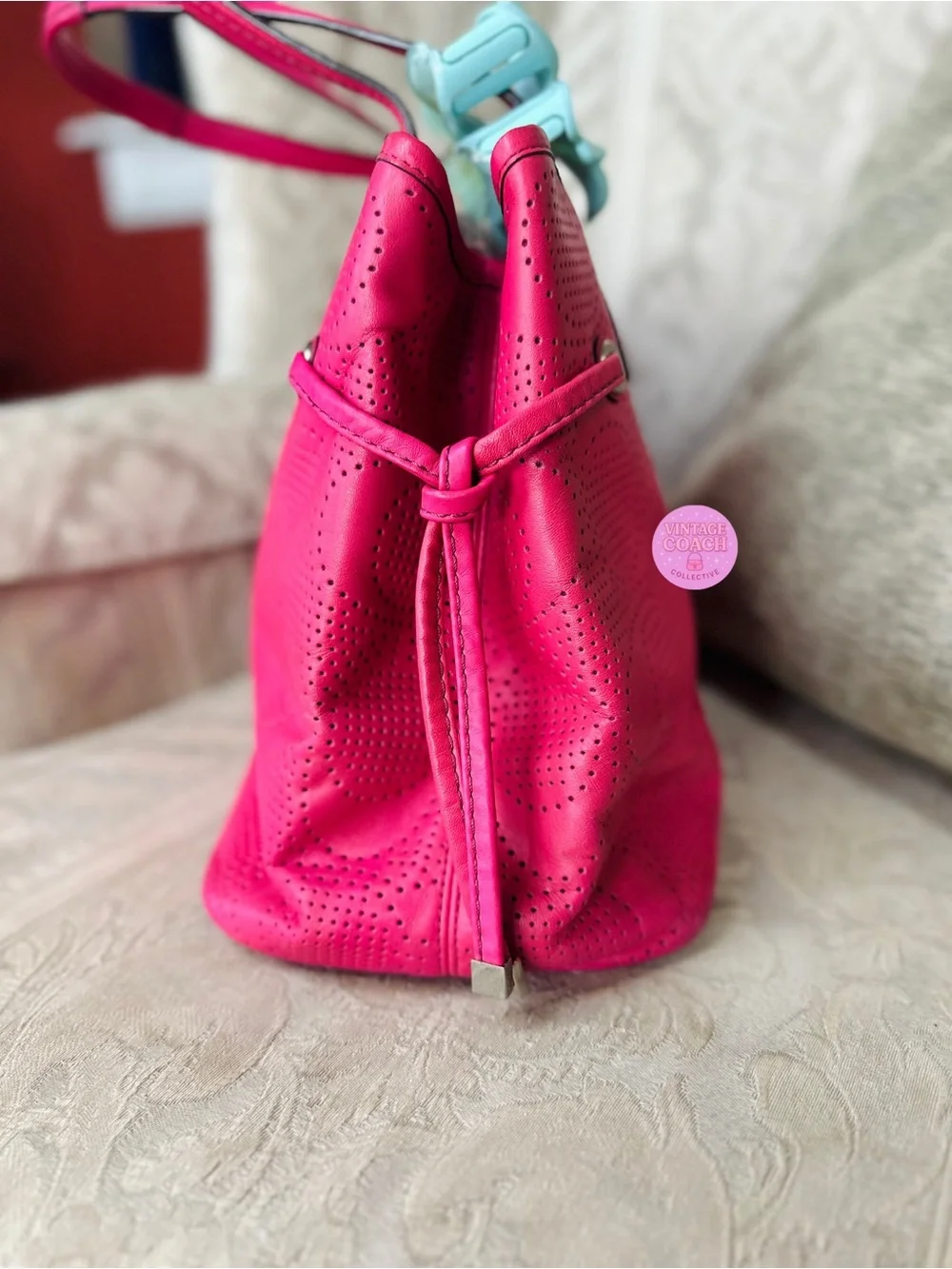 Coach pink shoulder bag - Picture 4 of 9